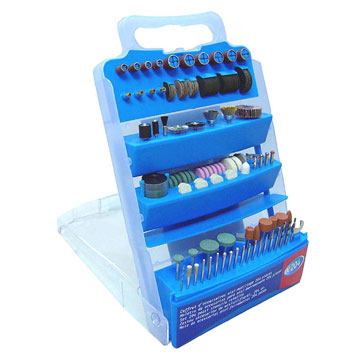 204 Piece Rotary Tools Accessory Set In Plastic Boxes